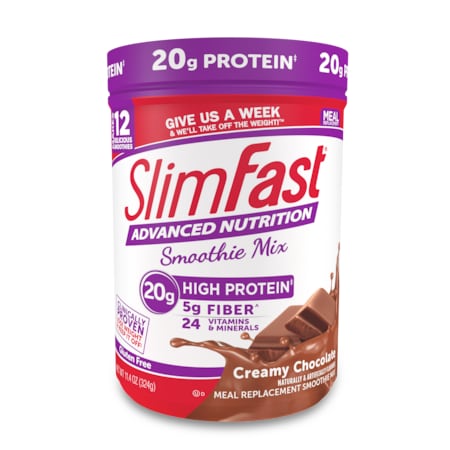 Slimfast Advanced Nutrition Creamy Milk Chocolate Smoothie Mix 11.4 oz., PK2 79001